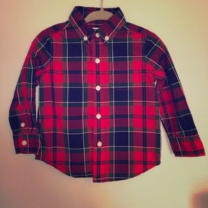 Janie & Jack Christmas Button Up
